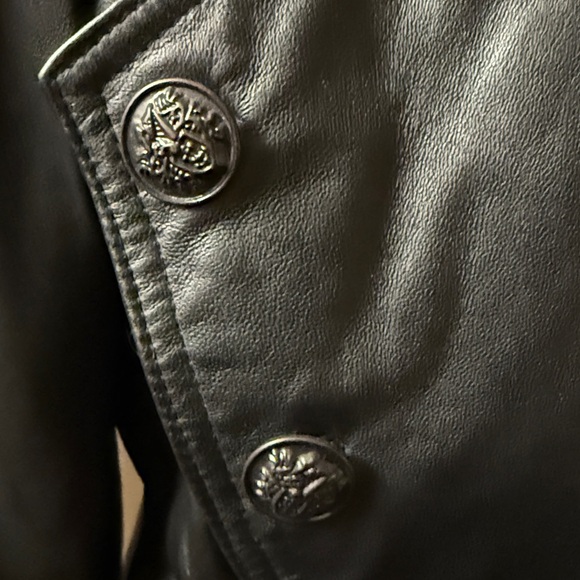 INC International Concepts Black Leather Jacket - Picture 10 of 16